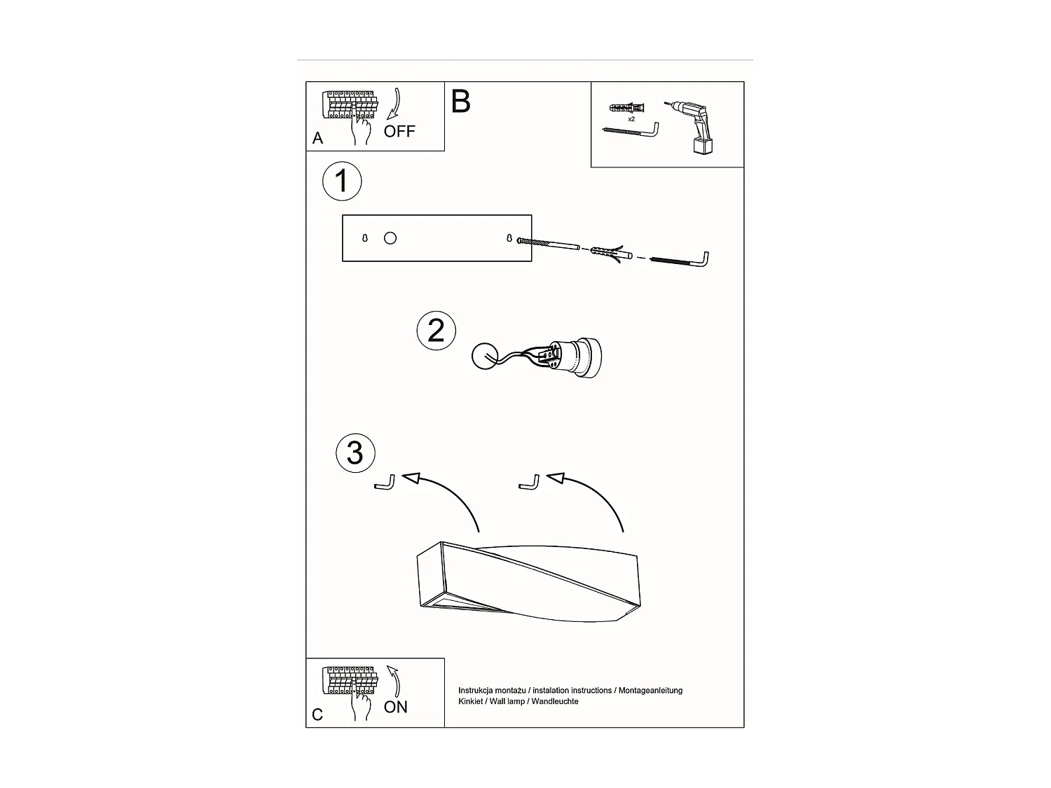 Appliques Sigmonix mini moderne en céramique/verre - 1 sources lumineuses 4000K - L.35 x H.12 cm - blanc