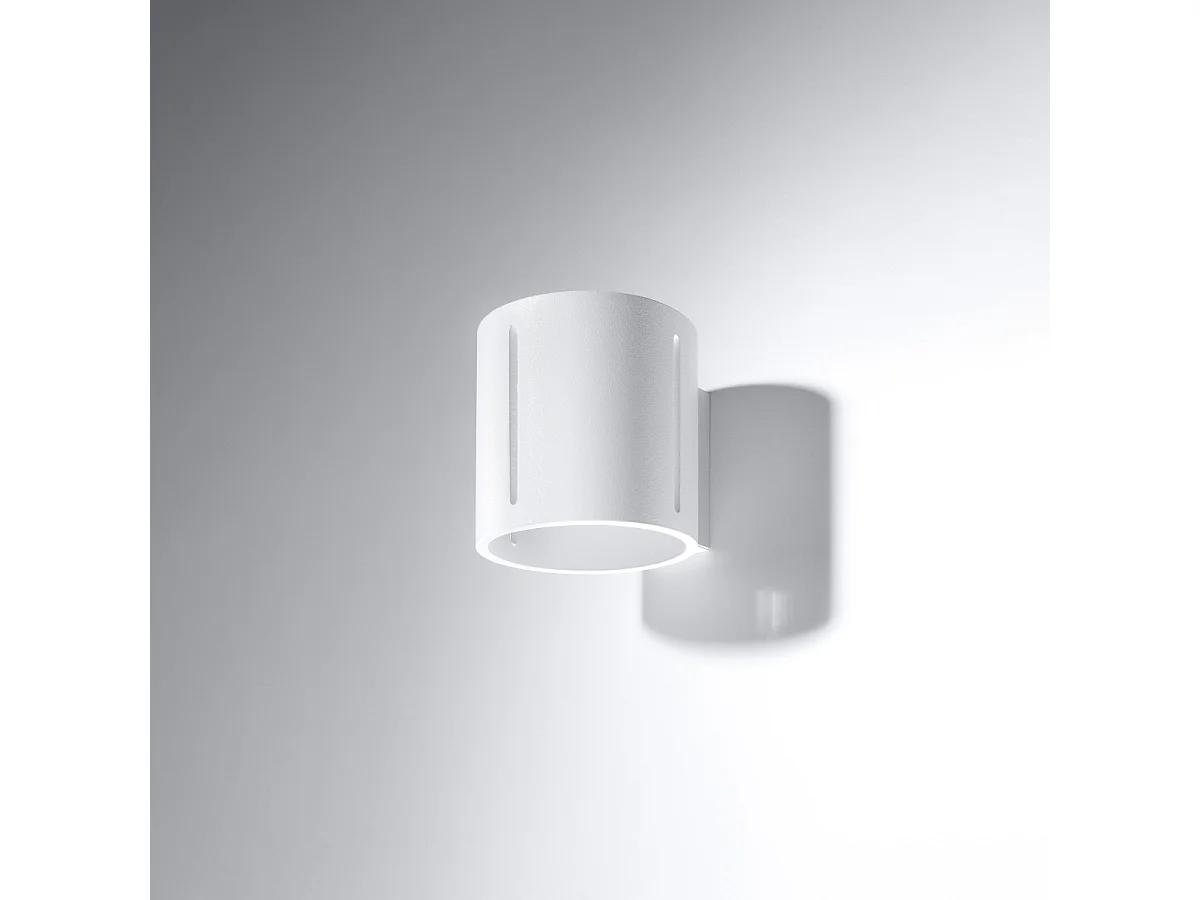 Appliques Brich moderne en aluminium - 1 sources lumineuses 4000K - L.10 x H.10 cm - blanc