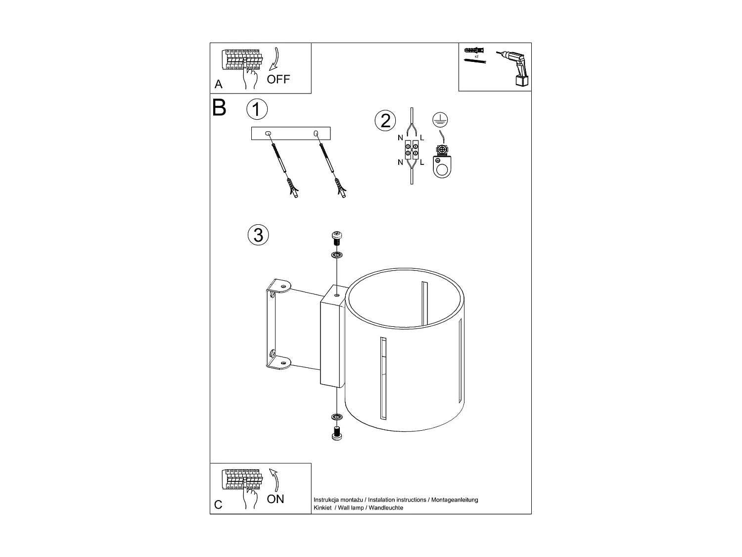 Appliques Brich moderne en aluminium - 1 sources lumineuses 4000K - L.10 x H.10 cm - blanc