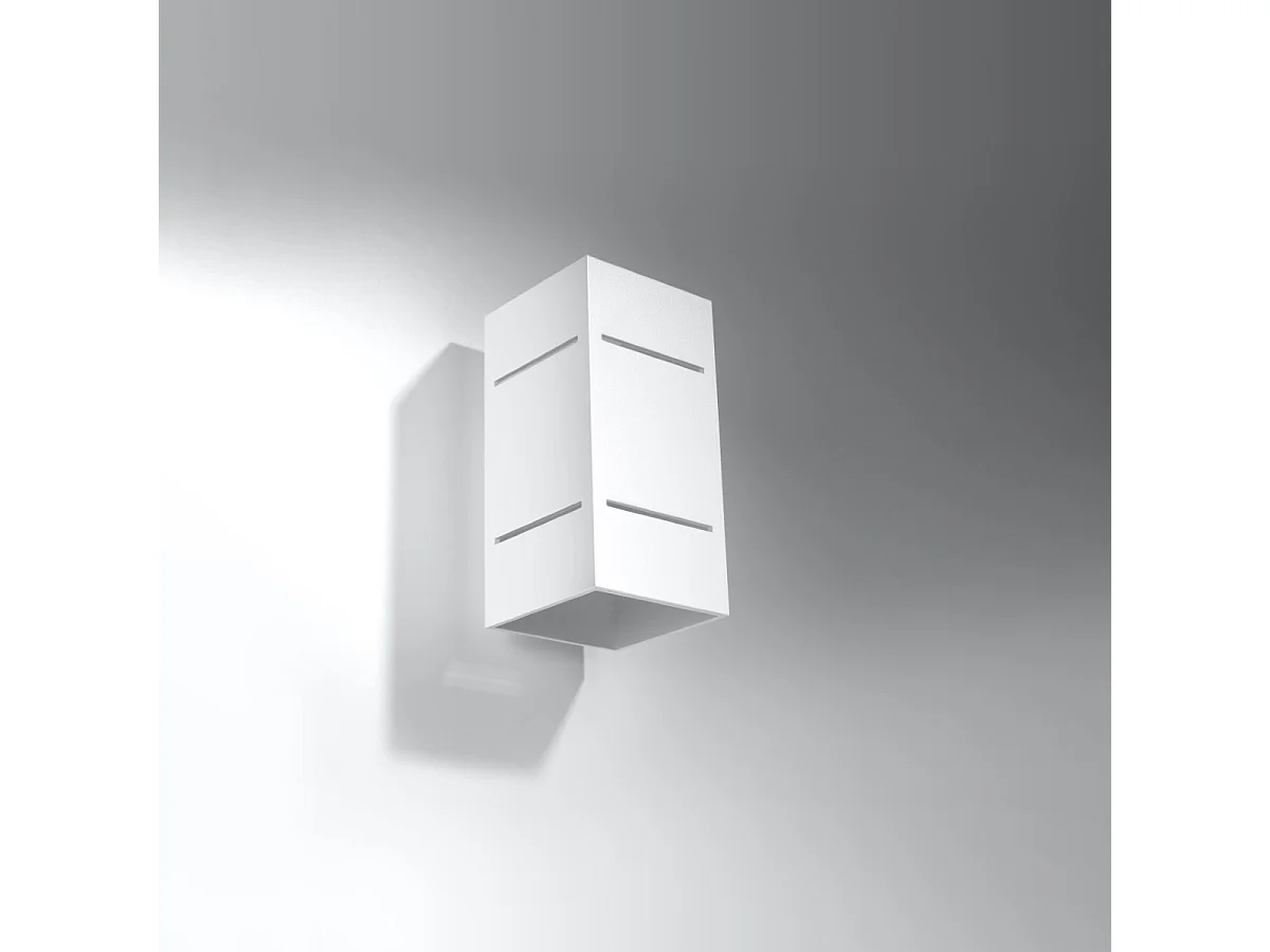 Candeeiros de parede Vivus sótão, alumínio - 1 fontes de luz 4000K - L.10 x H.20 cm - branco