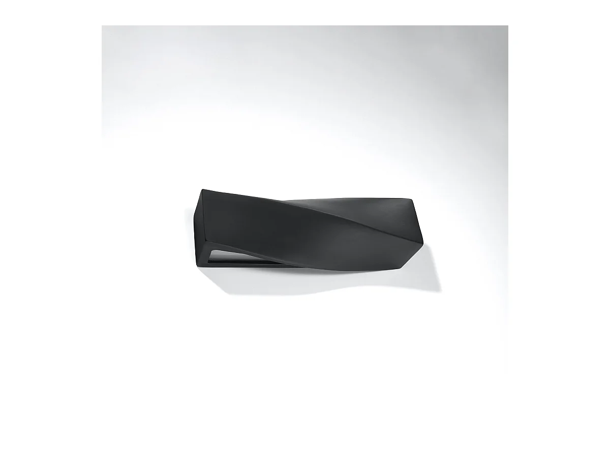 Wandlampen Sigmonix modern van  - 1 lichtbronnen 3000K - L.42 x H.14 cm - zwart