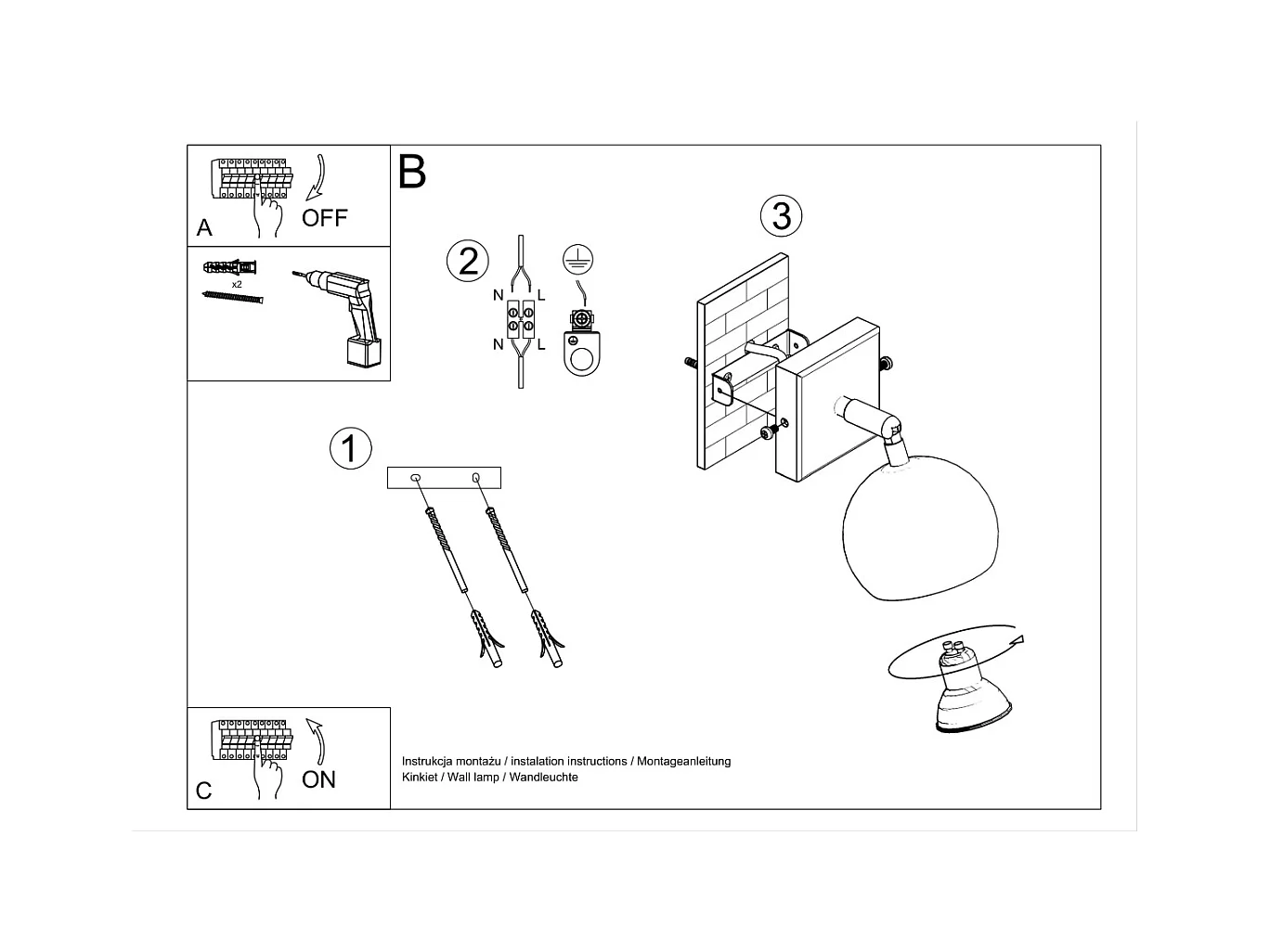 Wandlampen Rayis modern van  - 1 lichtbronnen 3000K - L.10 x H.10 cm - wit