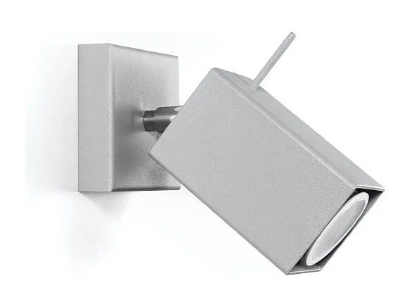 Appliques Briow moderne en acier - 1 sources lumineuses 3000K - L.8 x H.8 cm - gris