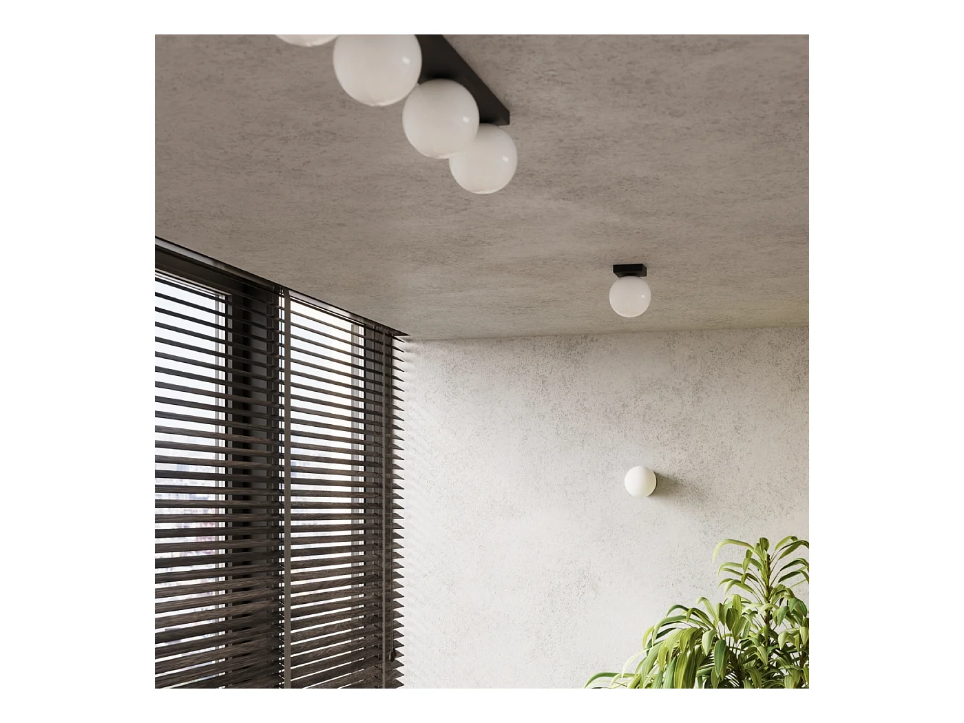 Lampa ścienna nowoczesny Zynfi, stal/szkło - 1 źródło światła 4000K - L.12 x H.12 cm - czarny