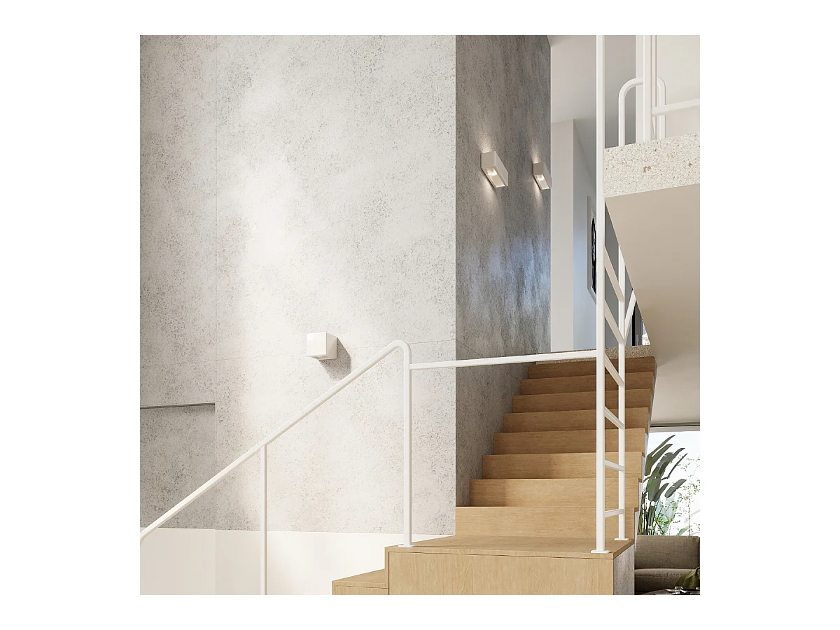 Wandlampen Vivin modern aus  Keramik - 1 lichtquellen 4000K - L.33 x H. cm - Weiß