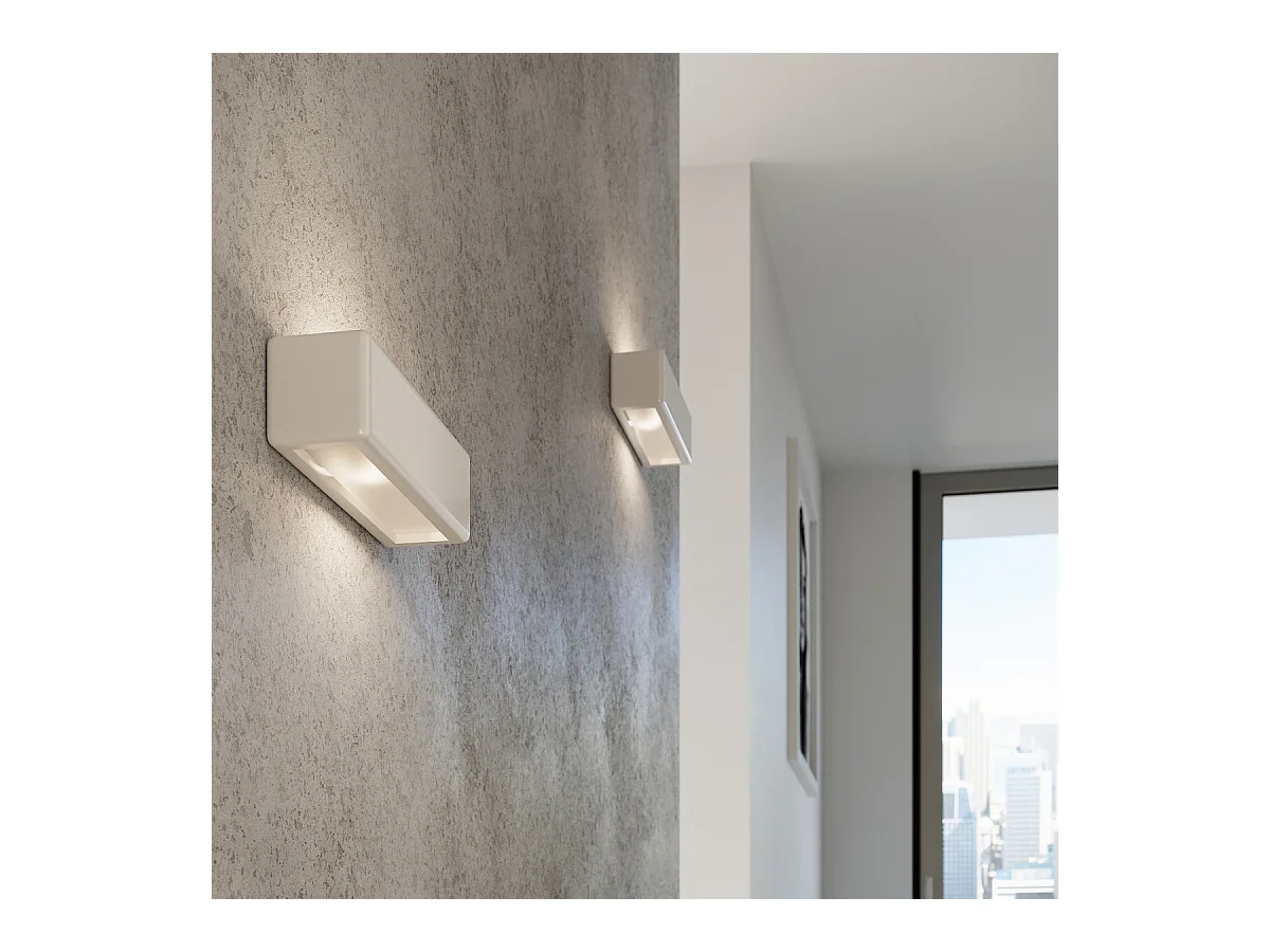 Wandlampen Vivin modern aus  Keramik - 1 lichtquellen 4000K - L.33 x H. cm - Weiß