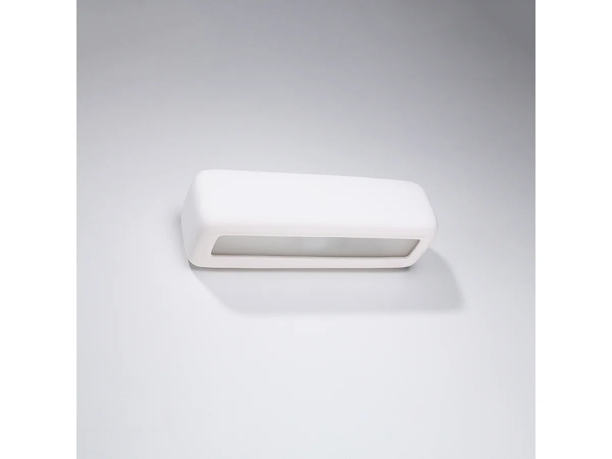 Appliques Vivin moderne en céramique - 1 sources lumineuses 4000K - L.33 x H.10 cm - blanc