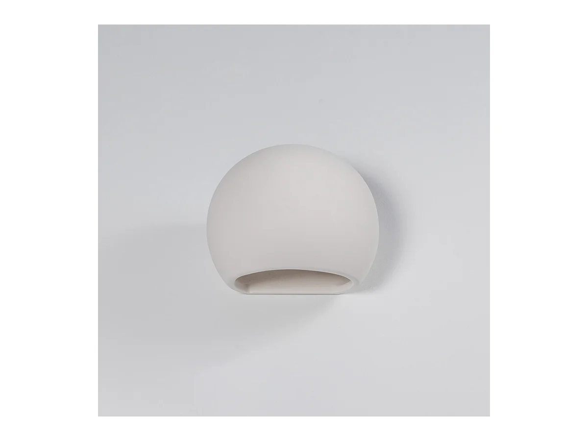 Lampade da parete Torix moderno di ceramica - 1 sorgenti luminose 4000K - L.18 x A.14,5 cm - bianco