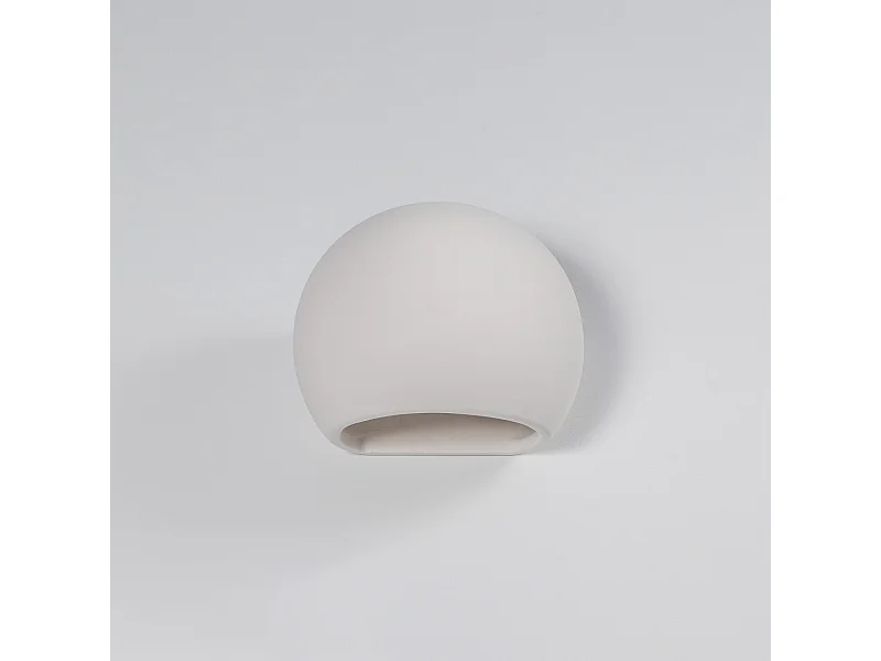 Lampade da parete Torix moderno di ceramica - 1 sorgenti luminose 4000K - L.18 x A.14,5 cm - bianco