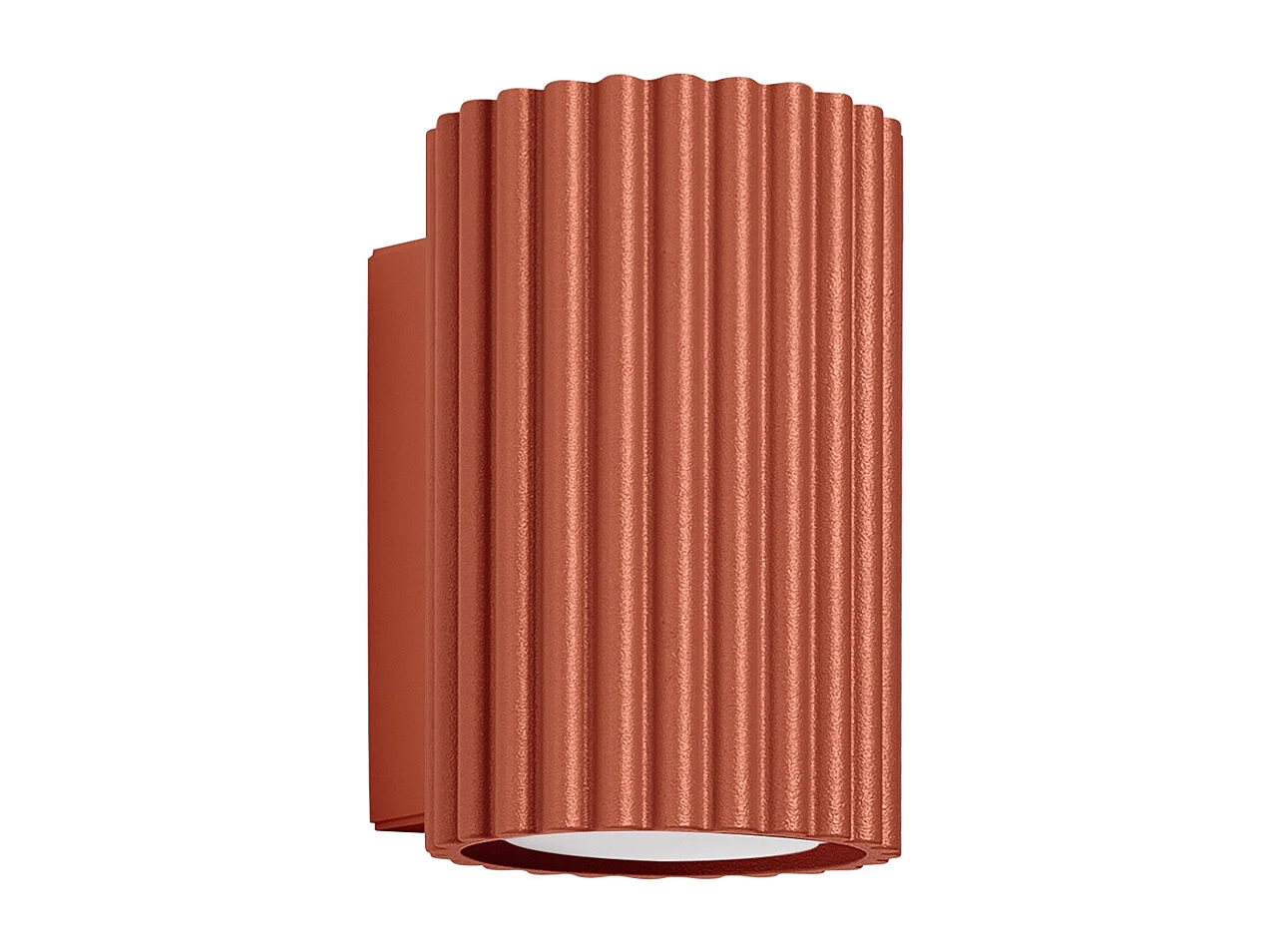 Applique Gloow minimaliste en aluminium - 1 sources lumineuses 4000K - L.6,5 x H.10 cm - ocre rouge