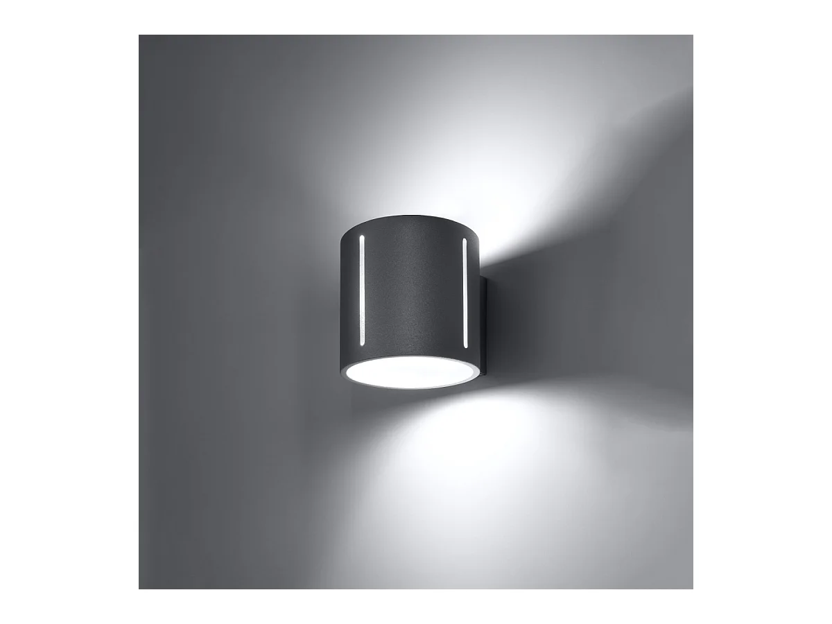 Wandlampen Brich modern aus  Aluminium - 1 lichtquellen 4000K - L.10 x H. cm - grau