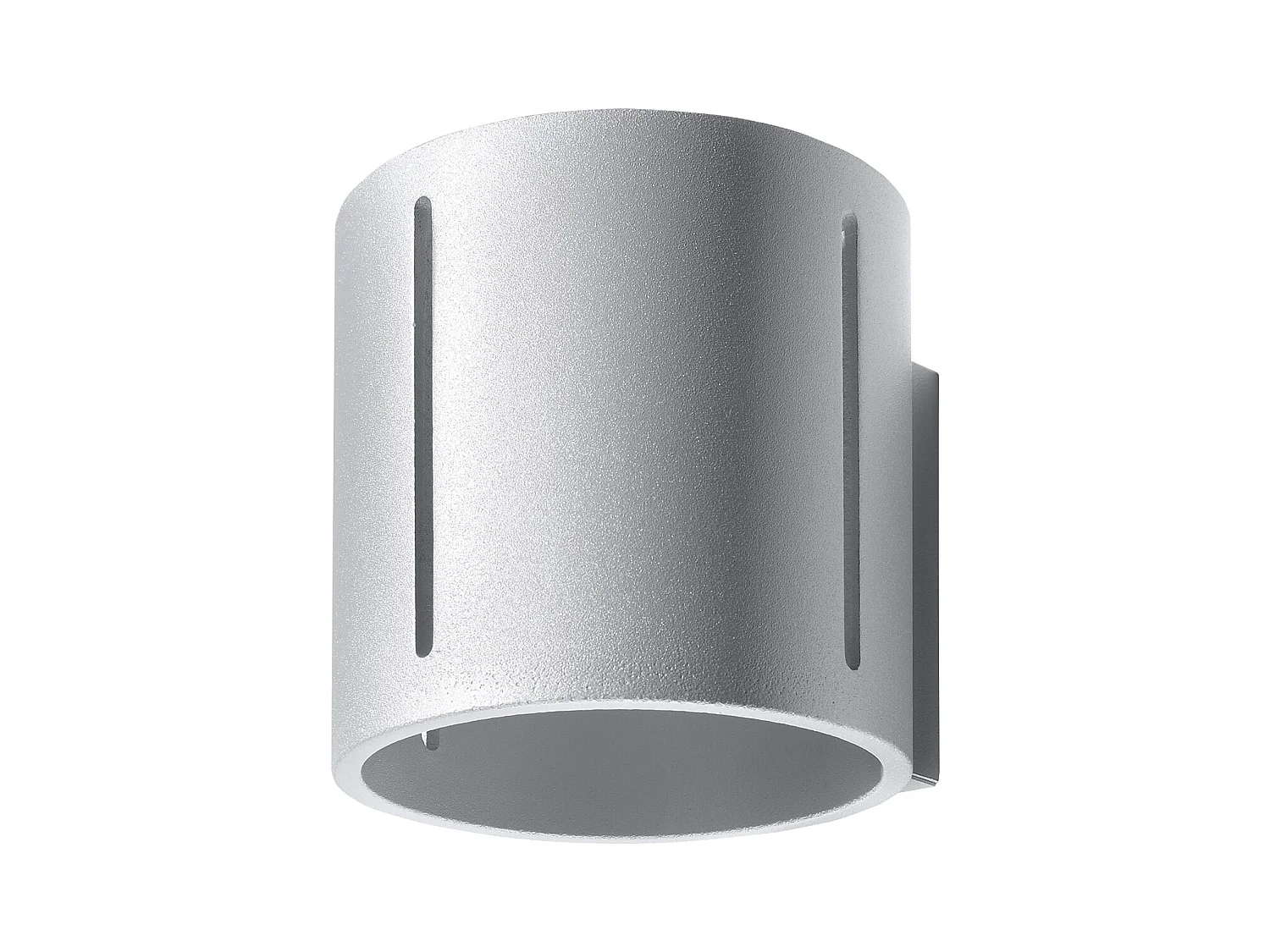 Wandlampen Brich modern aus  Aluminium - 1 lichtquellen 4000K - L.10 x H. cm - grau