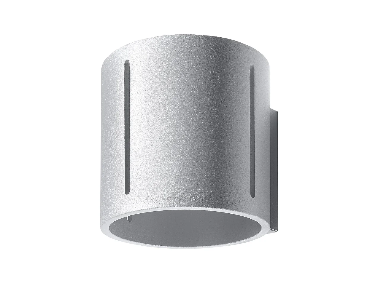 Wandlampen Brich modern aus  Aluminium - 1 lichtquellen 4000K - L.10 x H. cm - grau