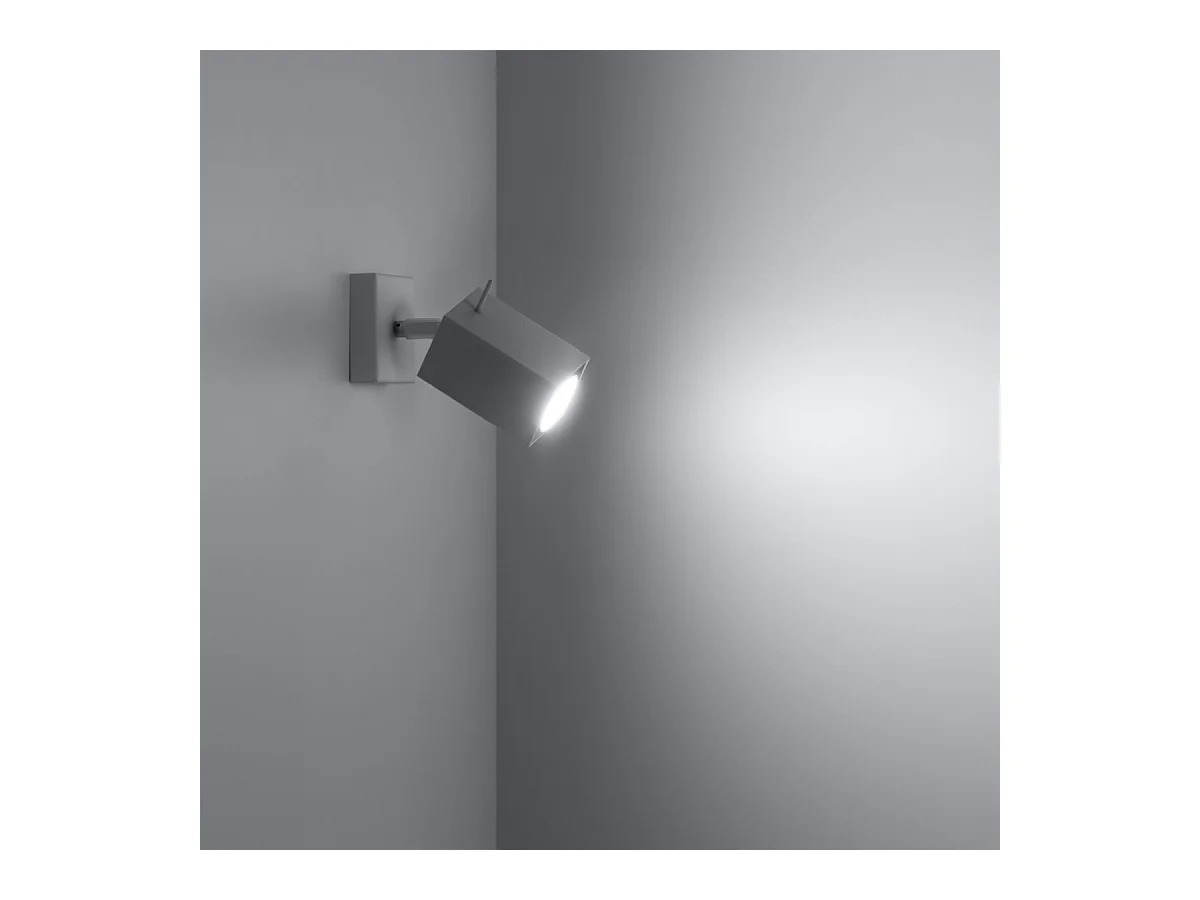 Kinkiety nowoczesny Briow, stal - 1 źródło światła 4000K - L.8 x H.8 cm - biały