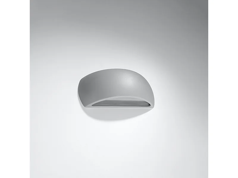 Appliques Torow moderne en céramique - 1 sources lumineuses 4000K - L.32 x H.14 cm - gris