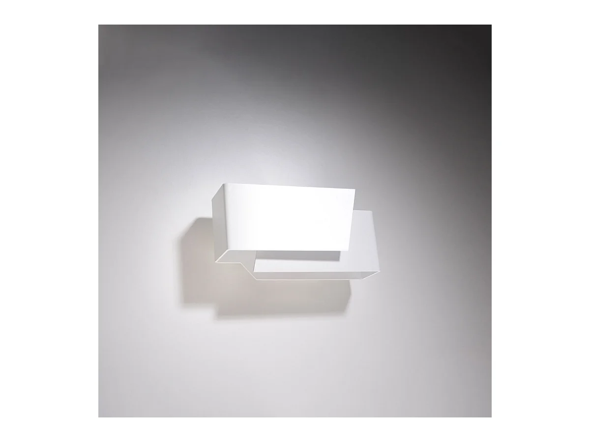 Kinkiety nowoczesny Foldeko, stal - 1 źródło światła 4000K - L.20 x H.10 cm - biały