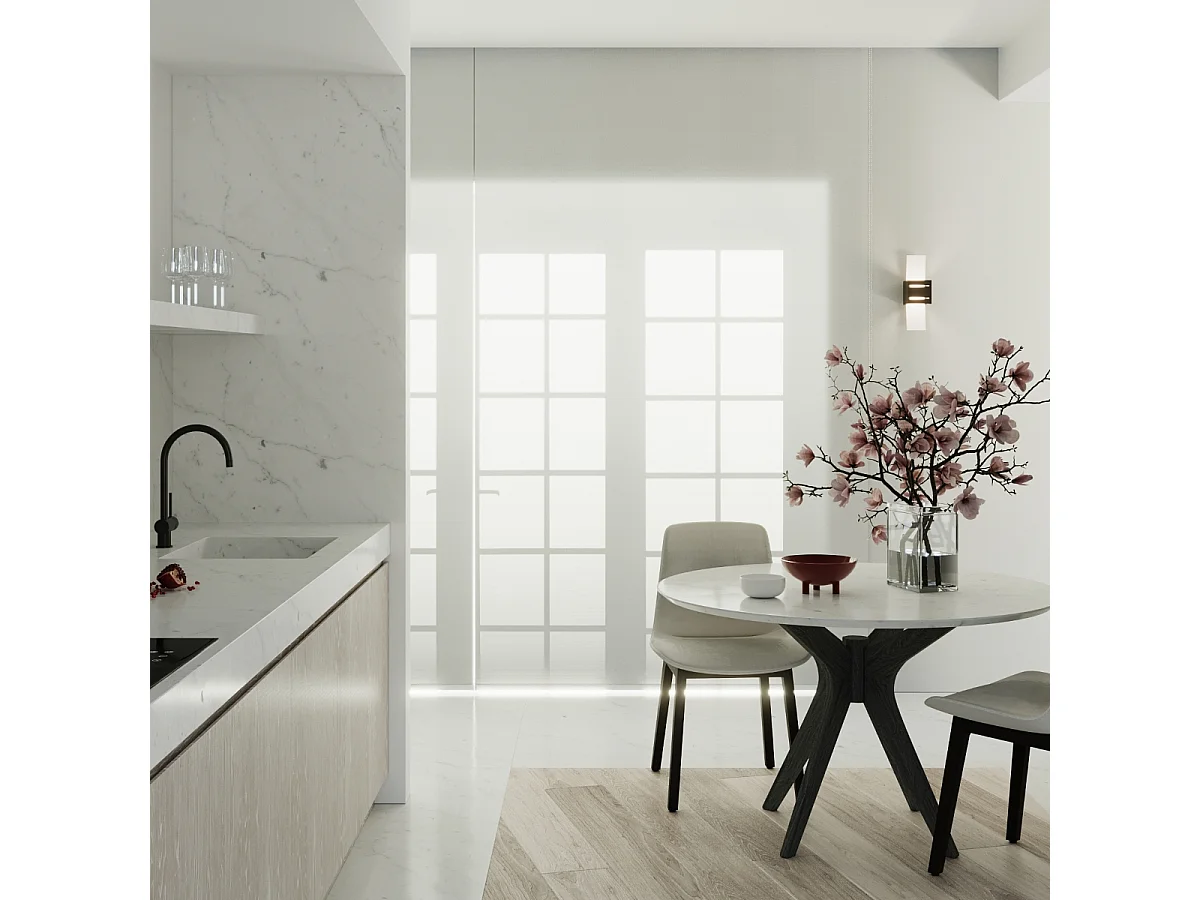 Appliques Solenix moderne en aluminium/verre - 1 sources lumineuses 4000K - L.10 x H.30 cm - noir