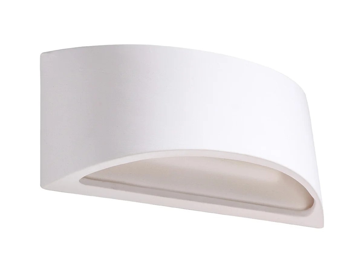 Lampade da parete Litte moderno di ceramica - 1 sorgenti luminose 4000K - L.31,5 x A.14 cm - bianco