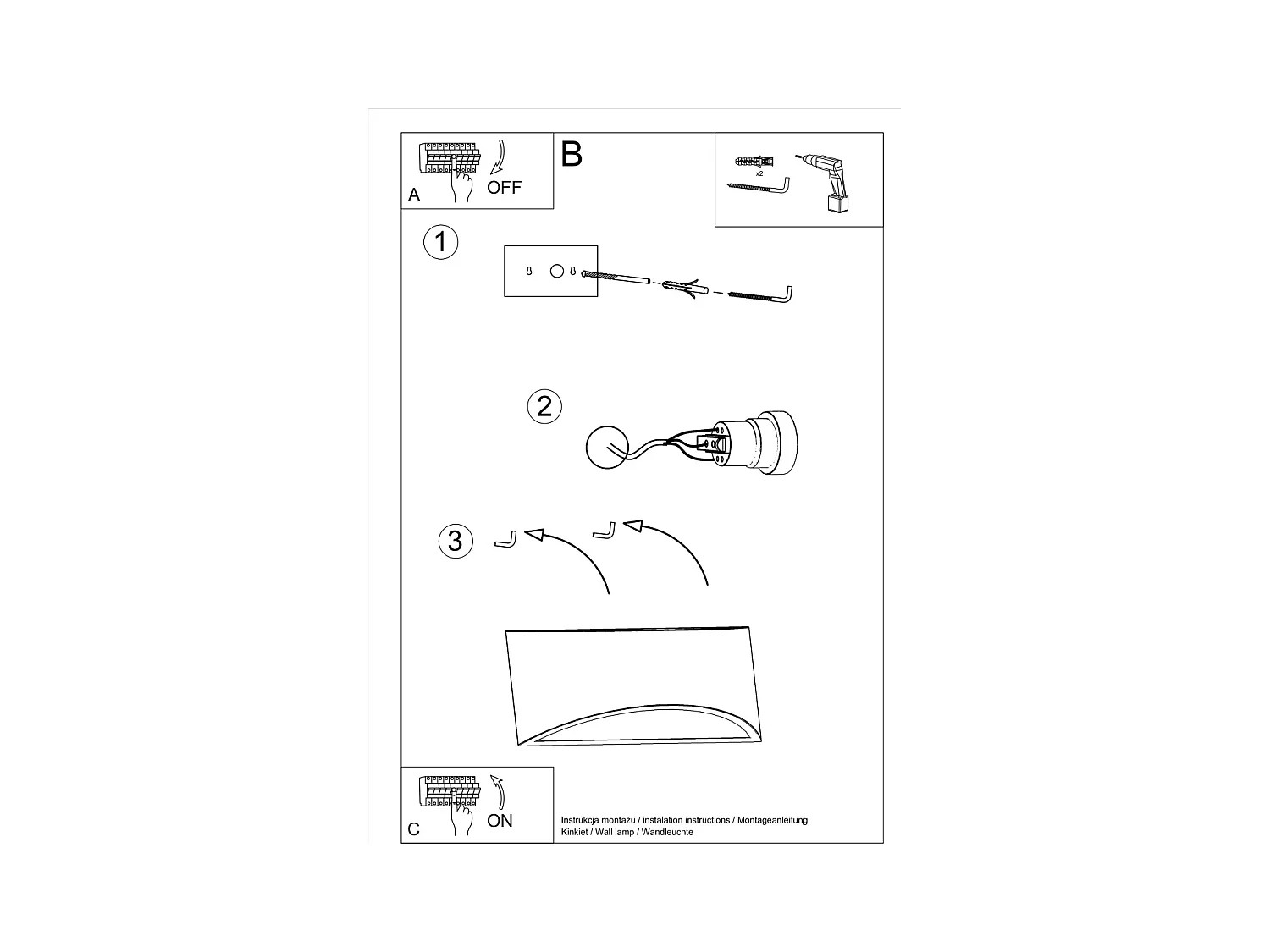 Lampade da parete Litte moderno di ceramica - 1 sorgenti luminose 4000K - L.31,5 x A.14 cm - bianco