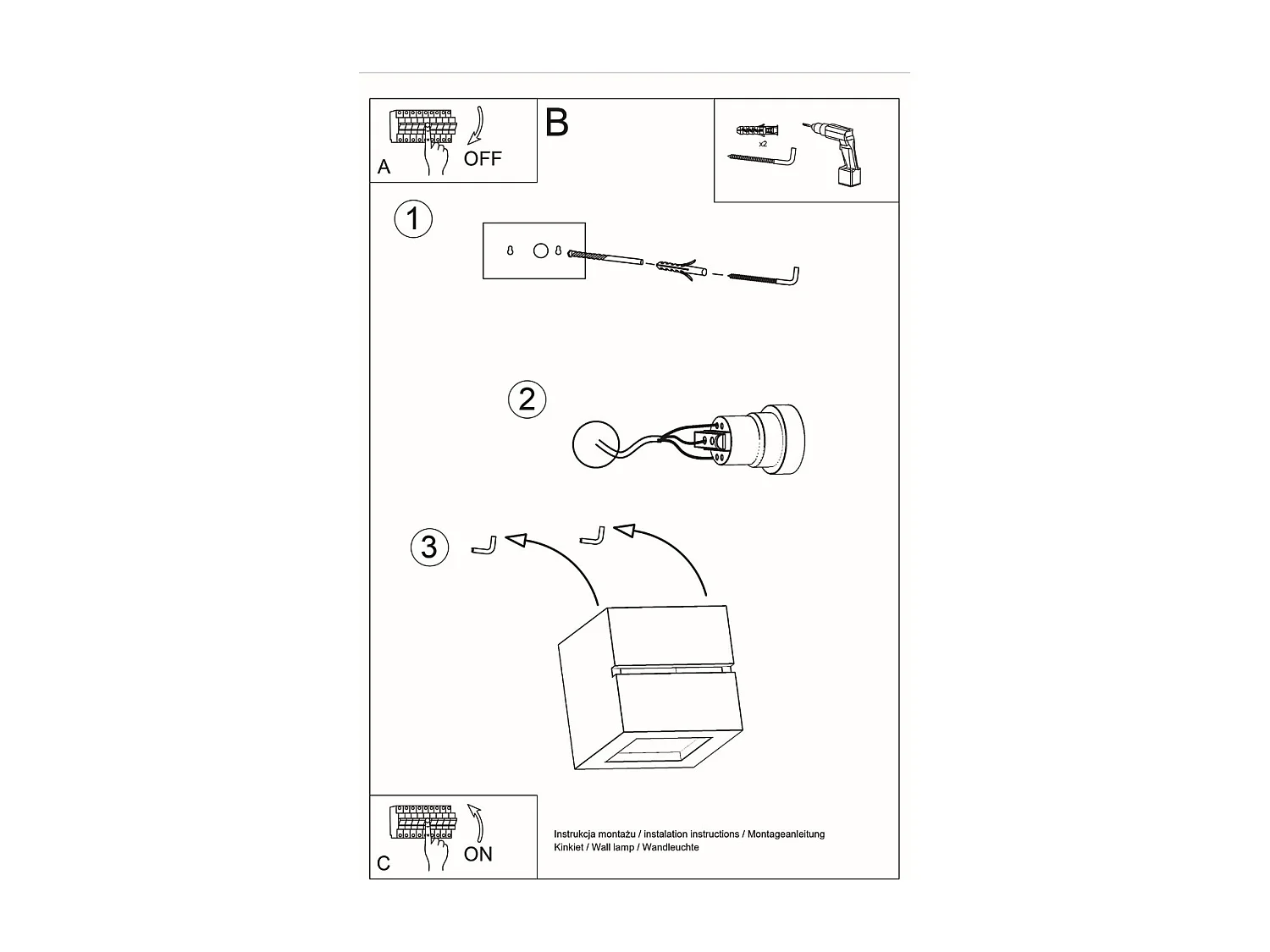 Appliques Astra line moderne en céramique - 1 sources lumineuses 4000K - L.14 x H.14 cm - blanc