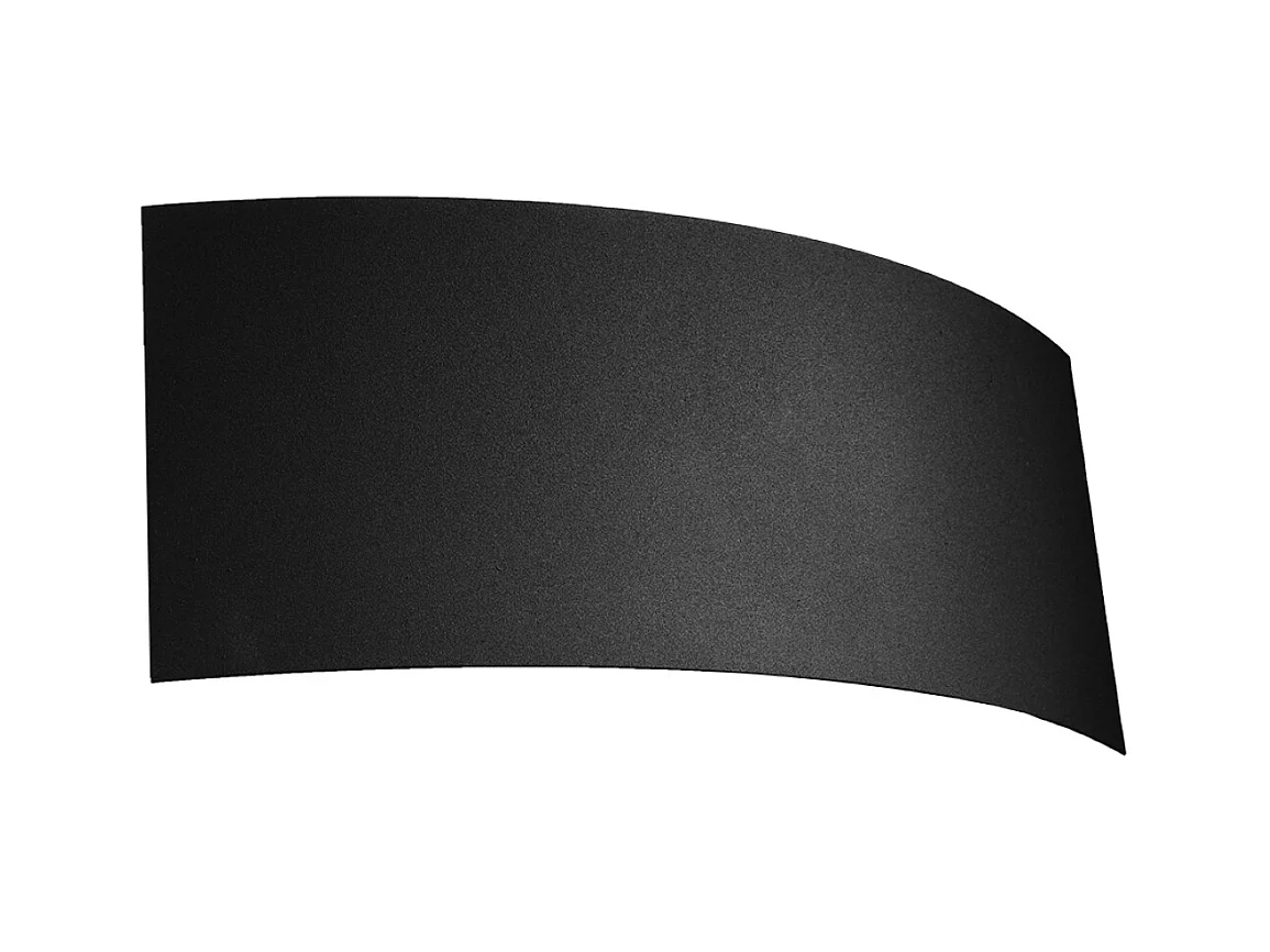 Lampade da parete Terrium moderno di acciaio - 2 sorgenti luminose 4000K - L.34 x A.14 cm - nero