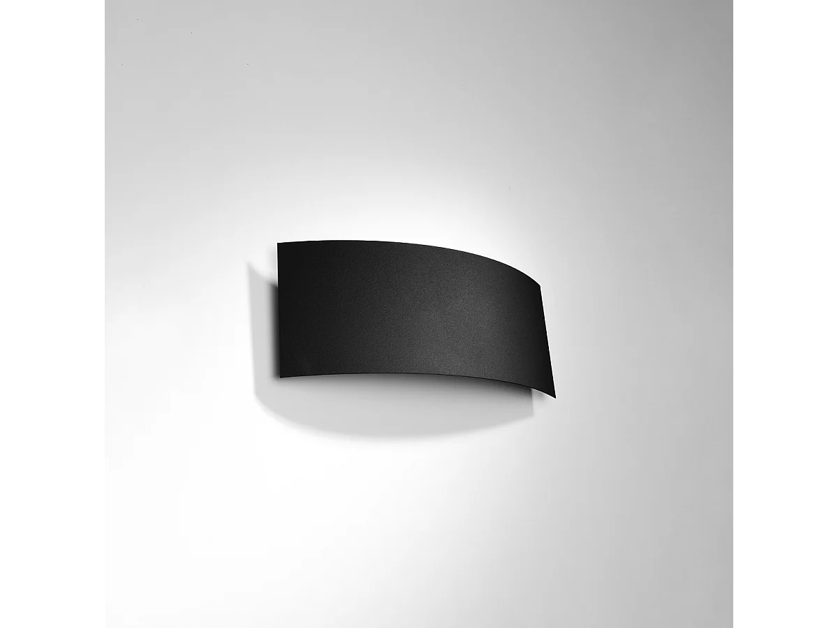 Appliques Terrium moderne en acier - 2 sources lumineuses 4000K - L.34 x H.14 cm - noir