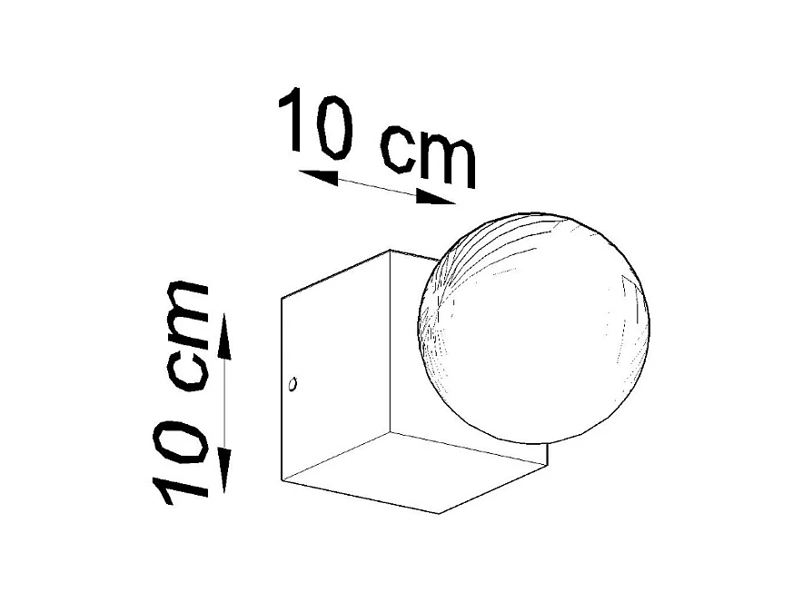 Candeeiros de parede Zxina escandinavo, madeira - 1 fontes de luz 4000K - L.10 x H.10 cm - madeira natural
