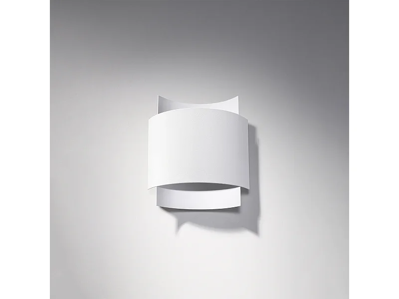 Wandlampen Influx industriell aus  Stahl - 1 lichtquellen 4000K - L.22 x H. cm - Weiß