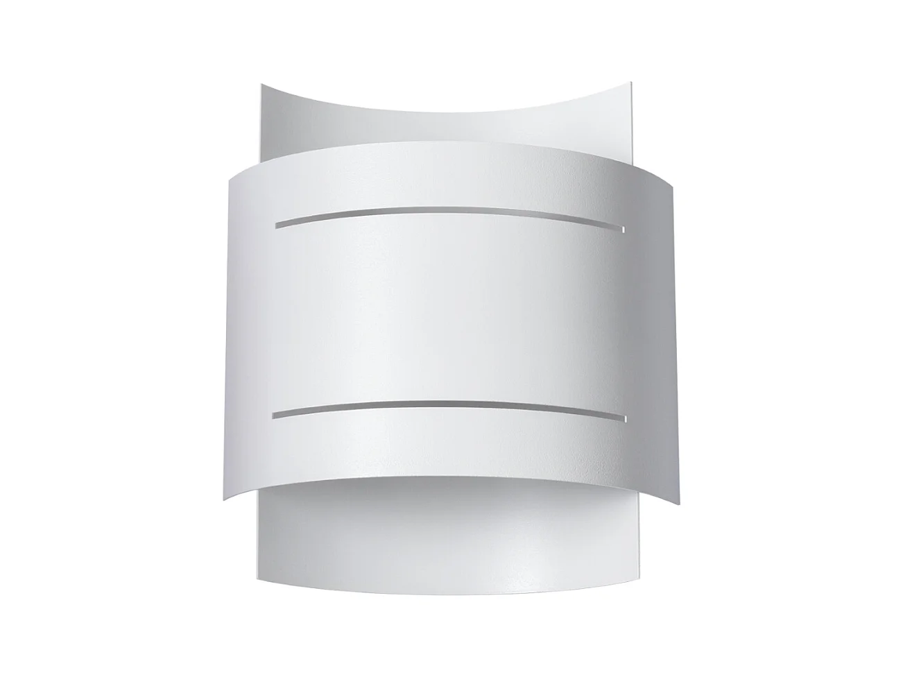 Lampade da parete Ignisra moderno di acciaio - 1 sorgenti luminose 4000K - L.21 x A.23 cm - bianco