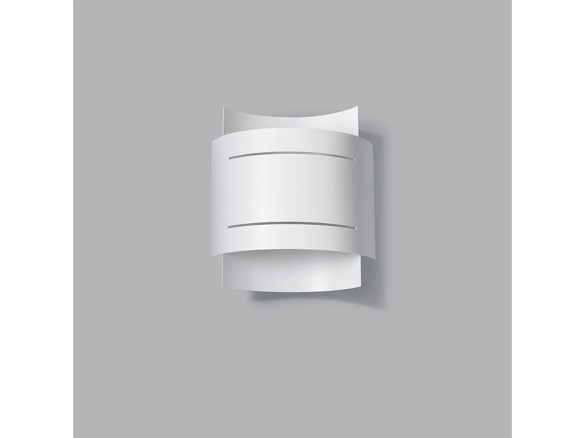 Appliques Ignisra moderne en acier - 1 sources lumineuses 4000K - L.21 x H.23 cm - blanc