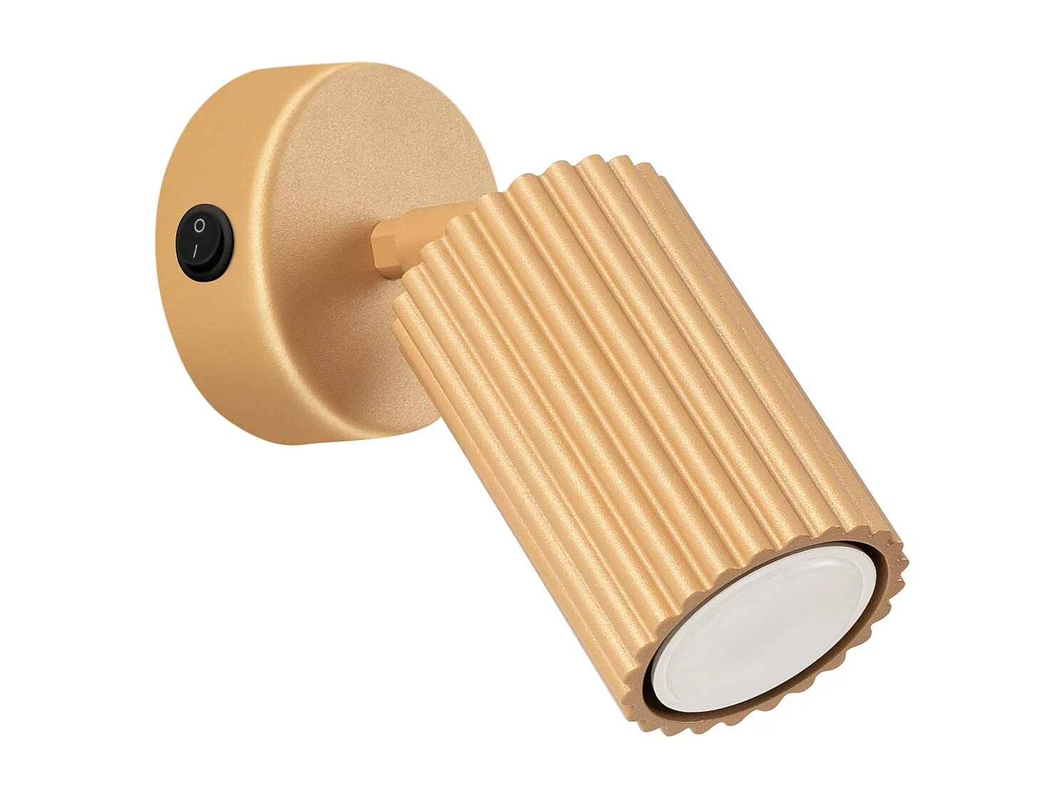 Applique Gloow minimaliste en aluminium - 1 sources lumineuses 3000K - L.8 x H.16 cm - doré