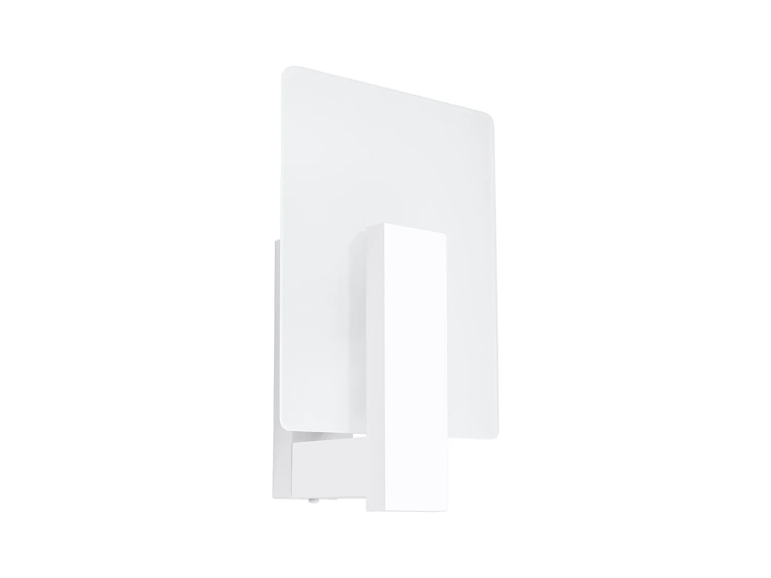 Lampade da parete Nappo scandinavo di legno/vetro - 1 sorgenti luminose 4000K - L.16 x A.30,5 cm - bianco