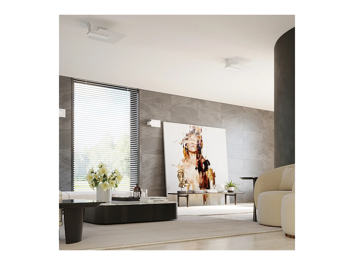 Lampade da parete Nappo scandinavo di legno/vetro - 1 sorgenti luminose 4000K - L.16 x A.30,5 cm - bianco