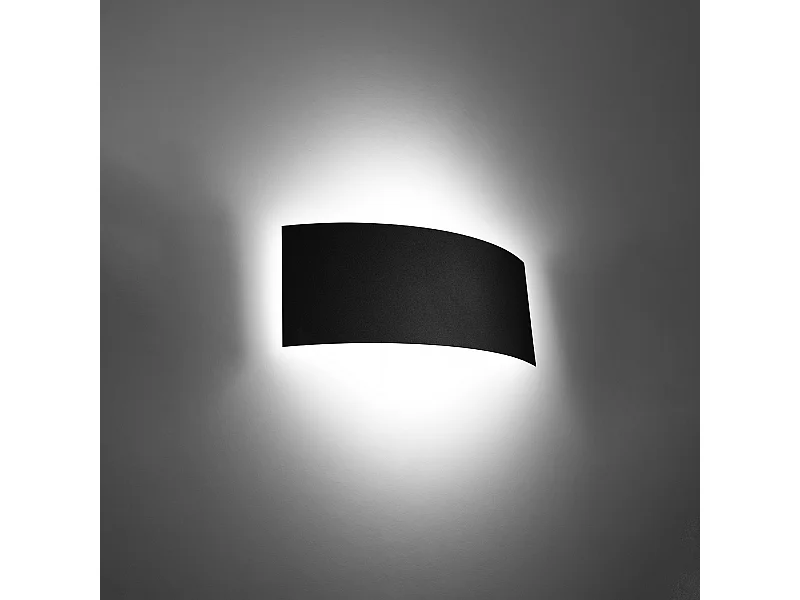 Wandlampen Terrium modern aus  Stahl - 2 lichtquellen 3000K - L.34 x H. cm - Schwarz