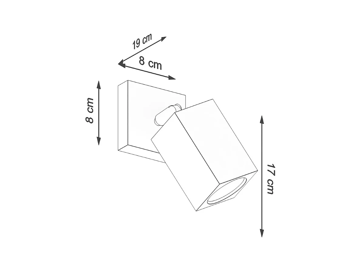 Appliques Zezu scandinave en bois - 1 sources lumineuses 4000K - L.8 x H.17 cm - chêne