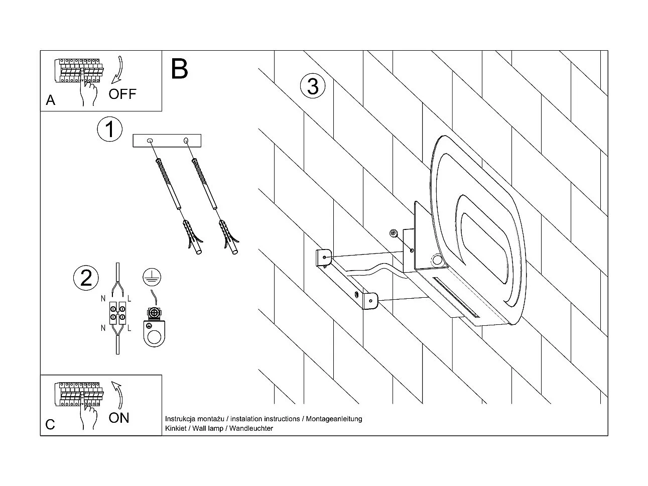 Appliques Solutix moderne en acier/PVC - 2 sources lumineuses 4000K - L.40 x H.15 cm - blanc