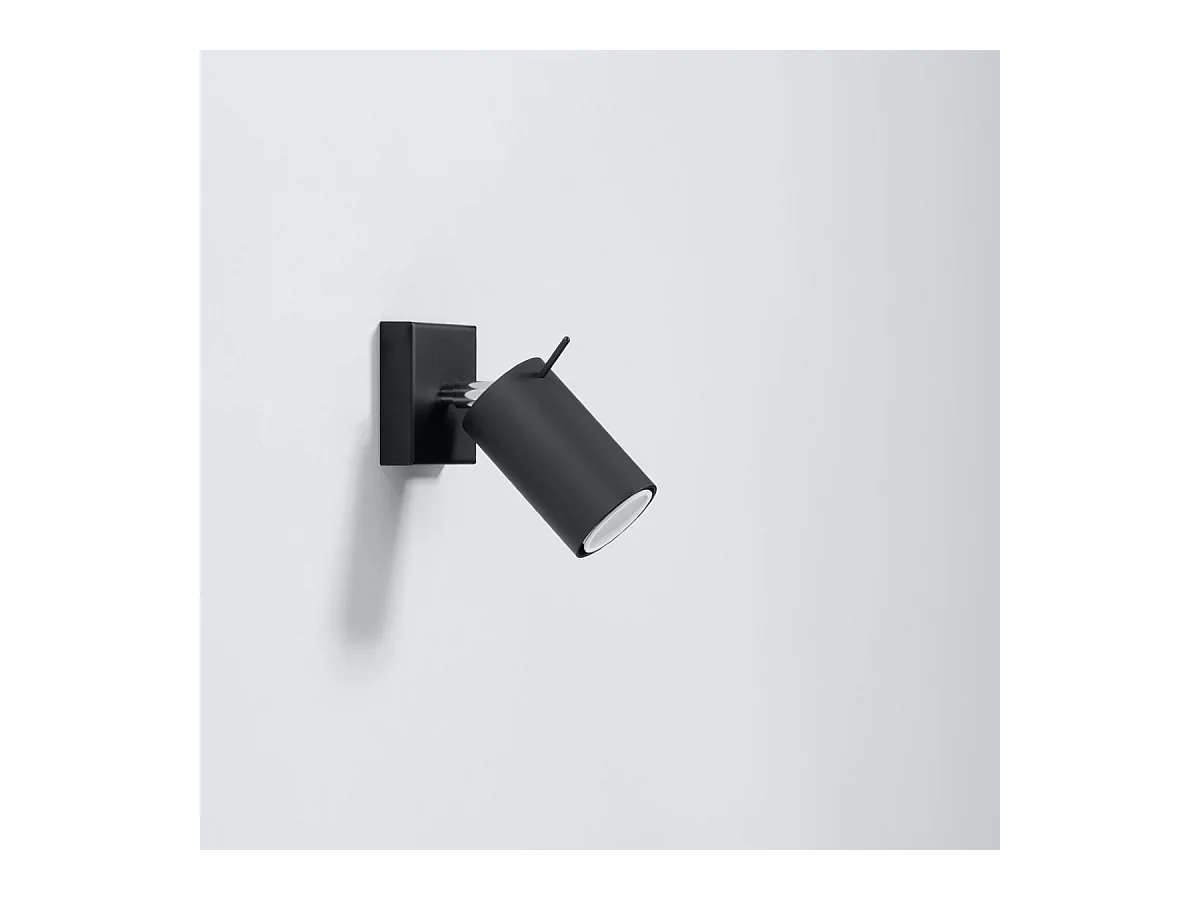 Appliques Briix moderne en acier - 1 sources lumineuses 4000K - L.8 x H.16 cm - noir