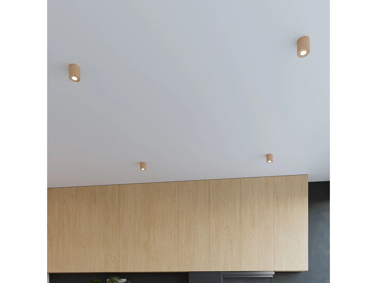 Appliques Celeris scandinave en bois - 1 sources lumineuses 4000K - L.10 x H.10 cm - bois naturel