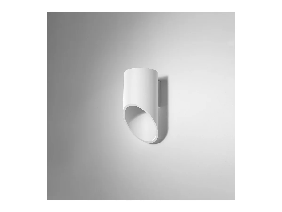 Lampade da parete Zitiex moderno di alluminio - 1 sorgenti luminose 4000K - L.10 x A.20 cm - bianco