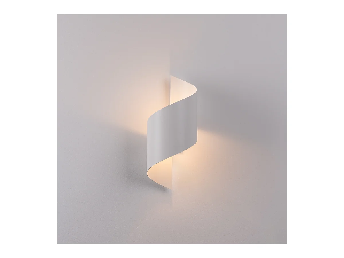 Lampade da parete Zaltonia moderno di acciaio - 1 sorgenti luminose 4000K - L.15 x A.31 cm - bianco