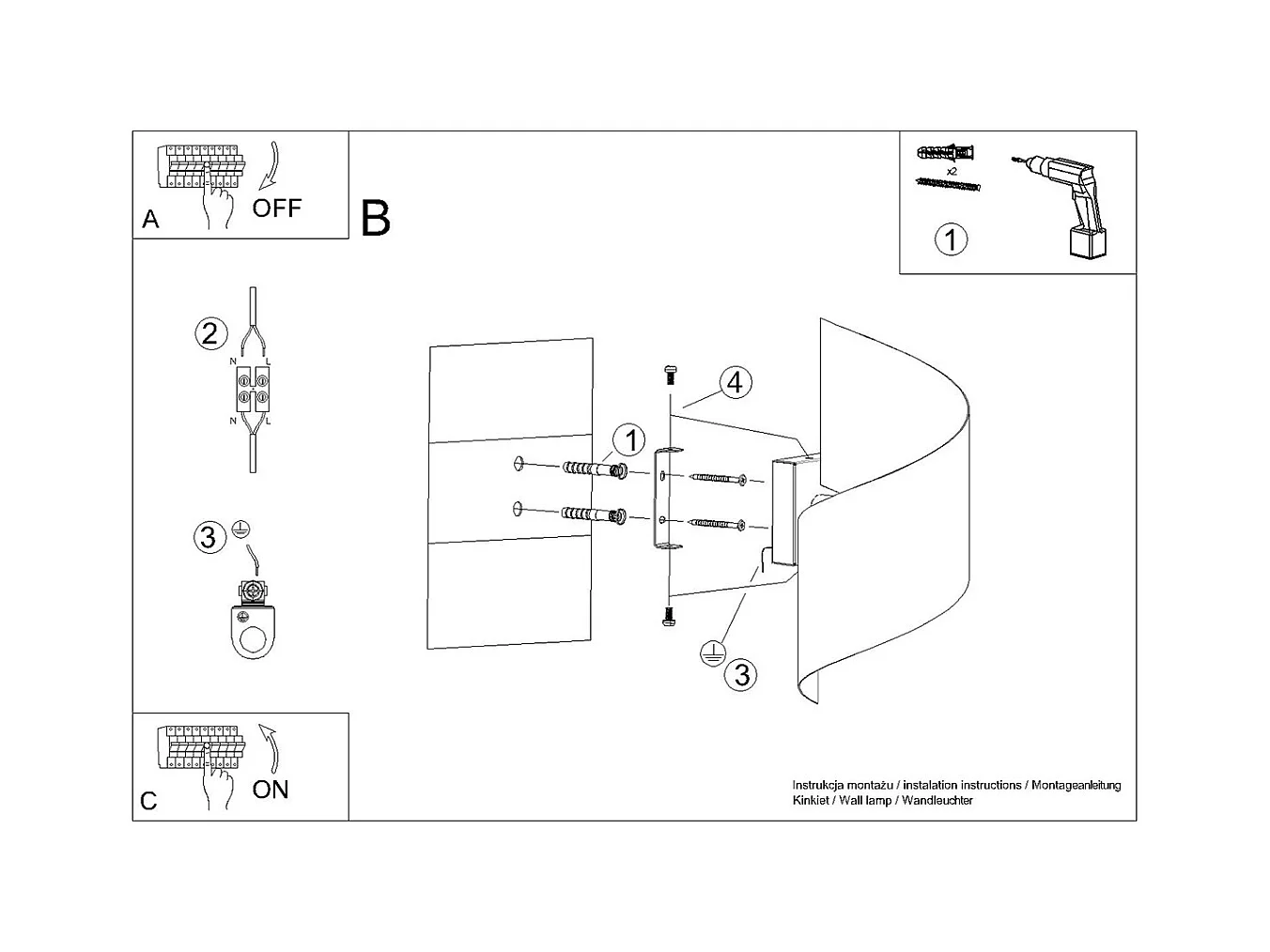 Lampade da parete Zaltonia moderno di acciaio - 1 sorgenti luminose 4000K - L.15 x A.31 cm - bianco