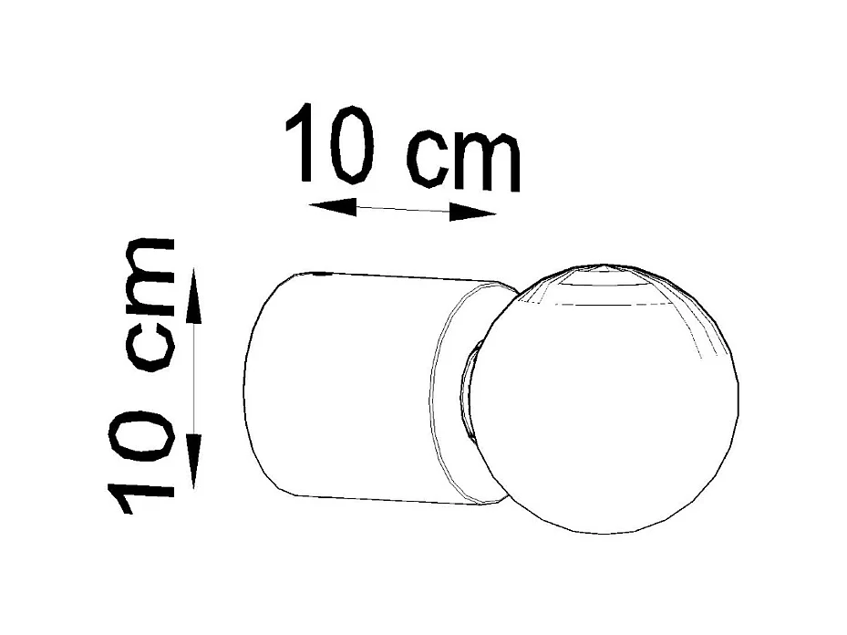 Wandlampen Nalvado skandinavisch aus  Holz - 1 lichtquellen 4000K - L.10 x H. cm - Naturholz