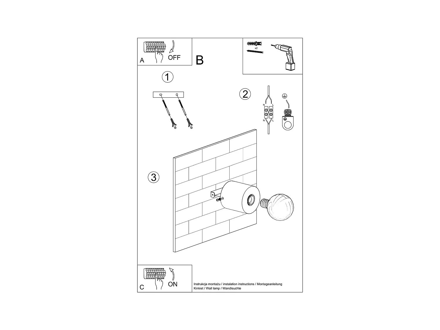 Wandlampen Nalvado skandinavisch aus  Holz - 1 lichtquellen 4000K - L.10 x H. cm - Naturholz