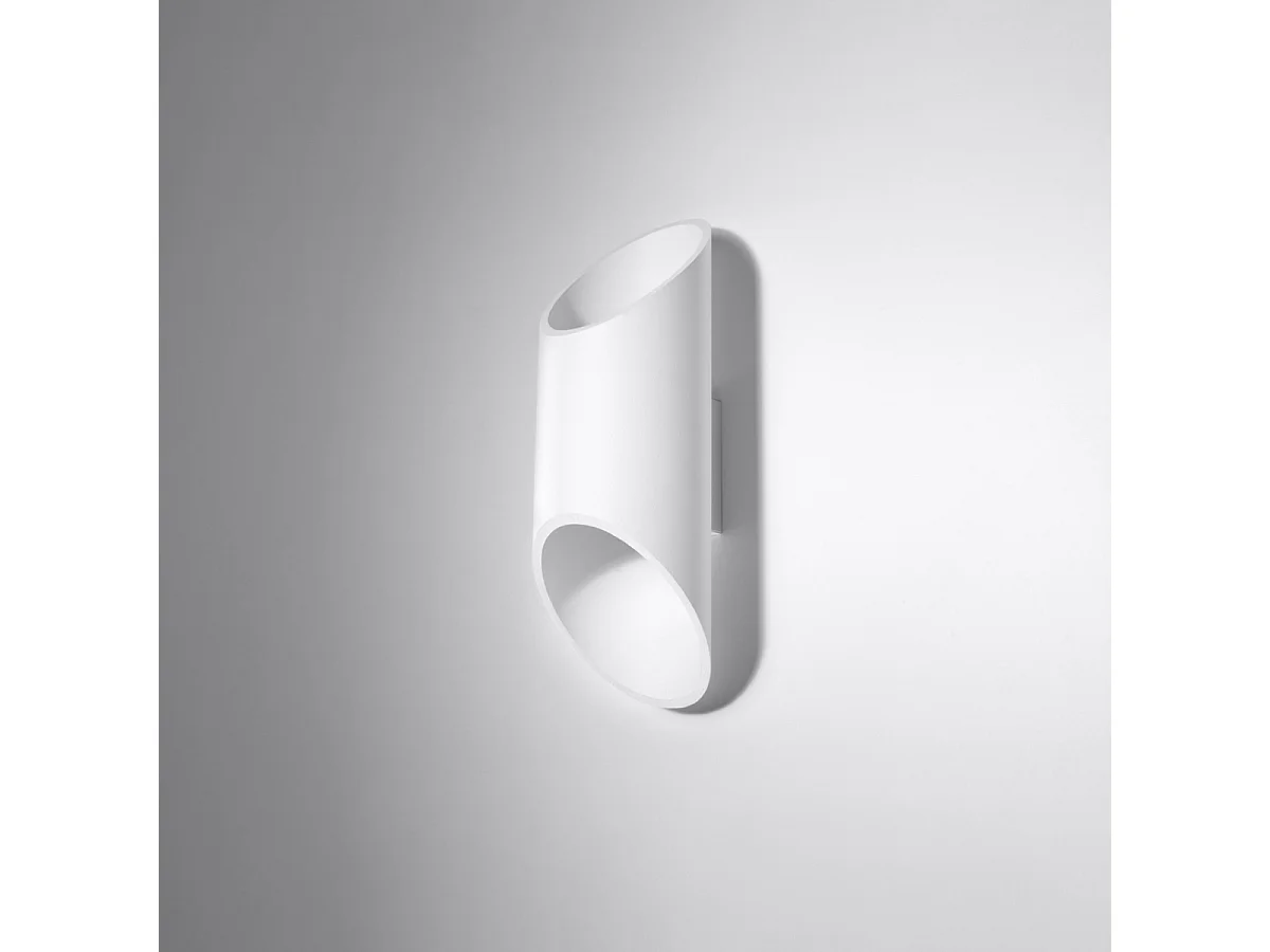Appliques Zitiex moderne en aluminium - 1 sources lumineuses 4000K - L.10 x H.30 cm - blanc