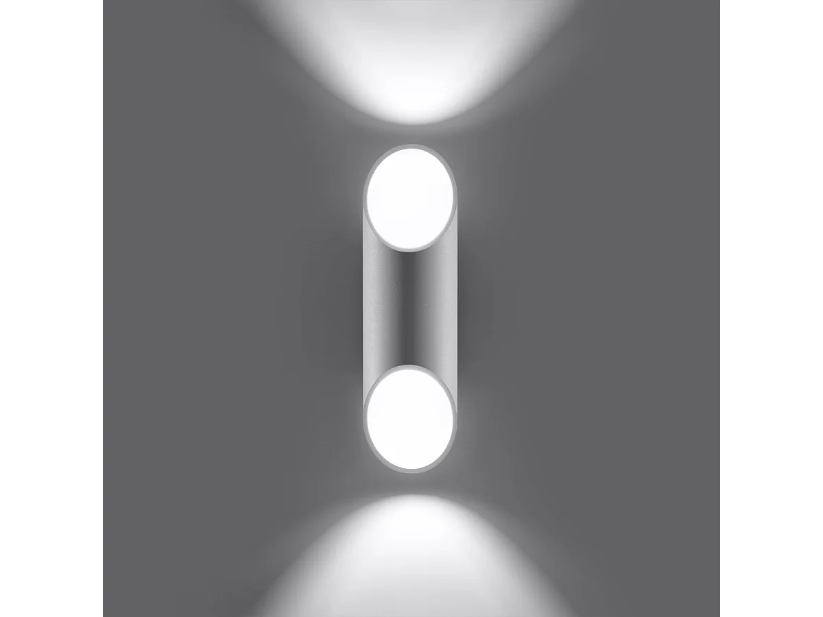 Appliques Zitiex moderne en aluminium - 1 sources lumineuses 4000K - L.10 x H.30 cm - blanc