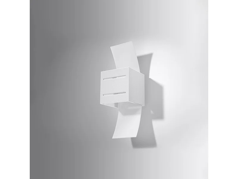 Wandlampen Solenix modern van  - 1 lichtbronnen 4000K - L.10 x H.30 cm - wit