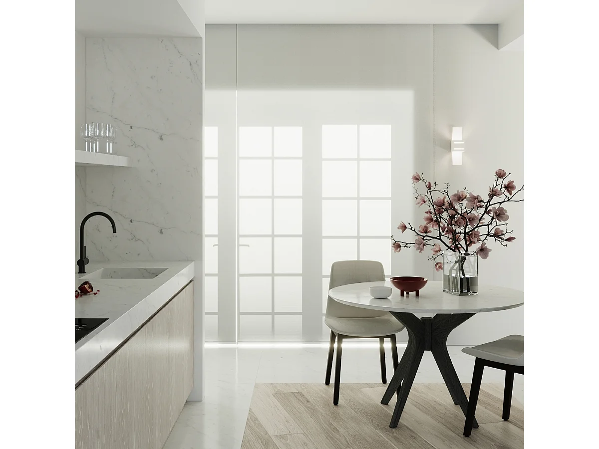 Appliques Solenix moderne en aluminium/verre - 1 sources lumineuses 4000K - L.10 x H.30 cm - blanc