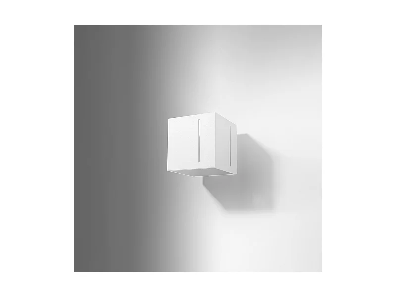 Wandlampen Luminara modern van  - 1 lichtbronnen 4000K - L.10 x H.10 cm - wit