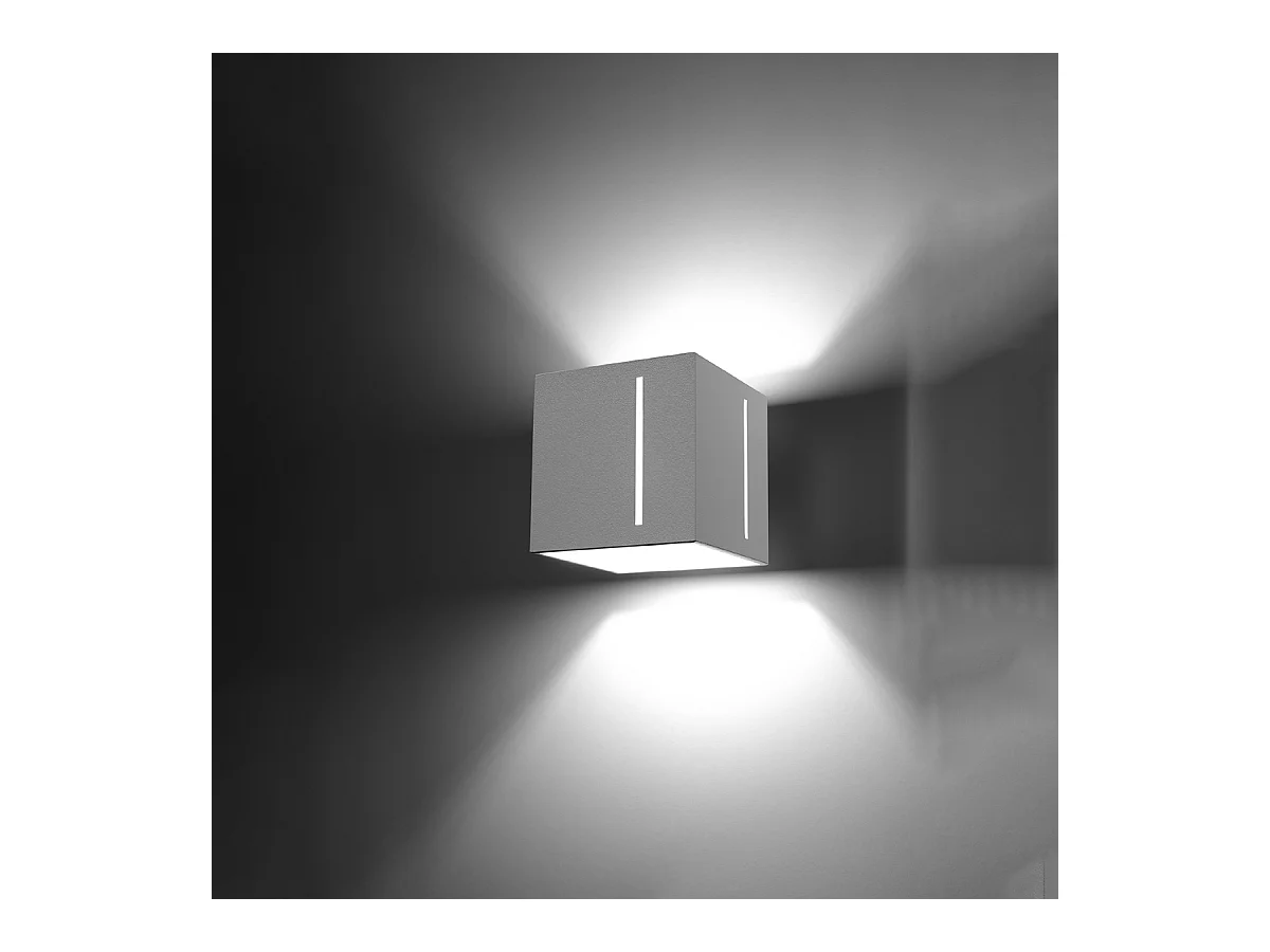 Wandlampen Luminara modern van  - 1 lichtbronnen 4000K - L.10 x H.10 cm - wit