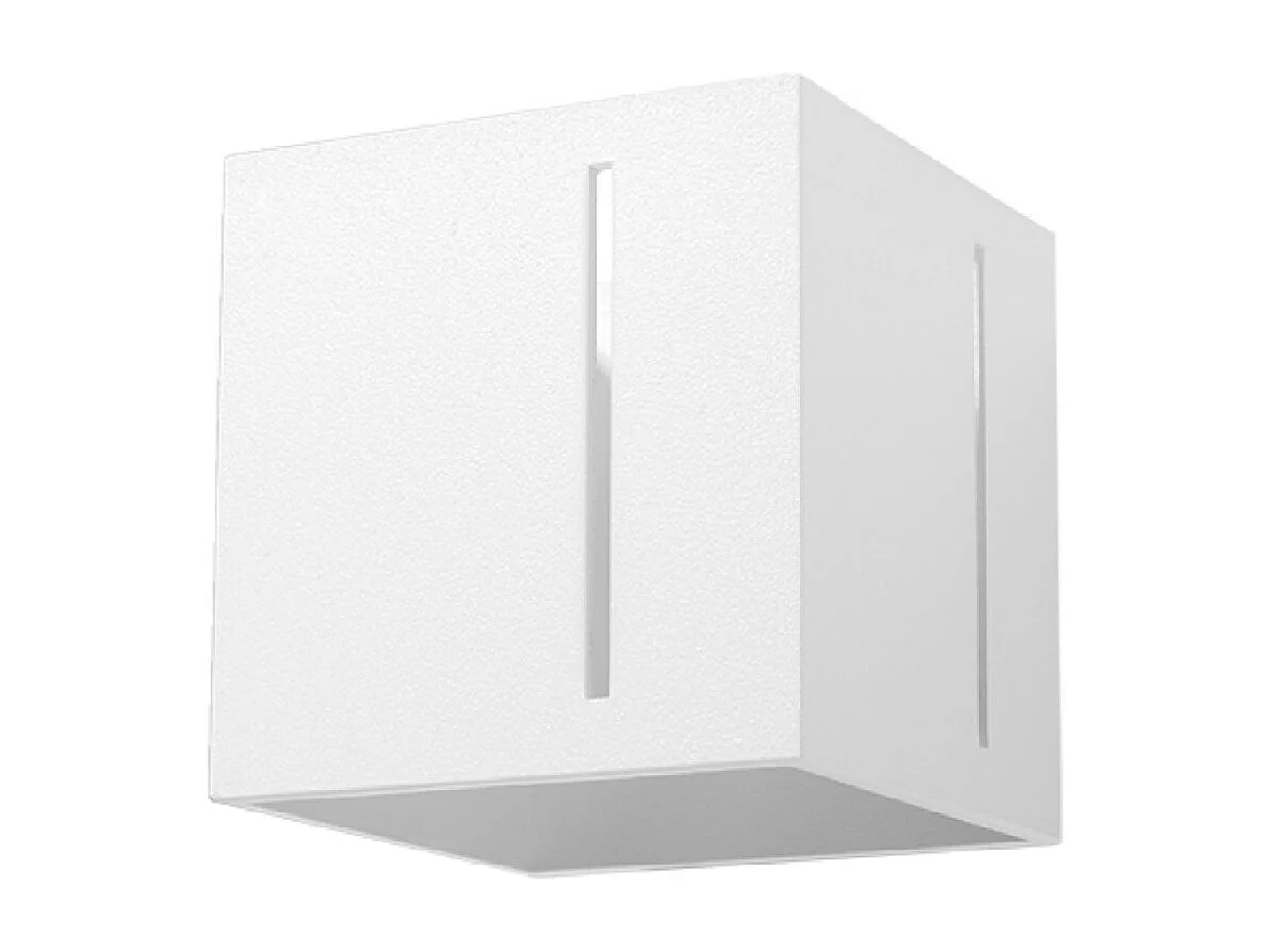 Appliques Luminara moderne en aluminium - 1 sources lumineuses 4000K - L.10 x H.10 cm - blanc